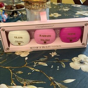 Simple Pleasures Set of 3 Travel Lotions